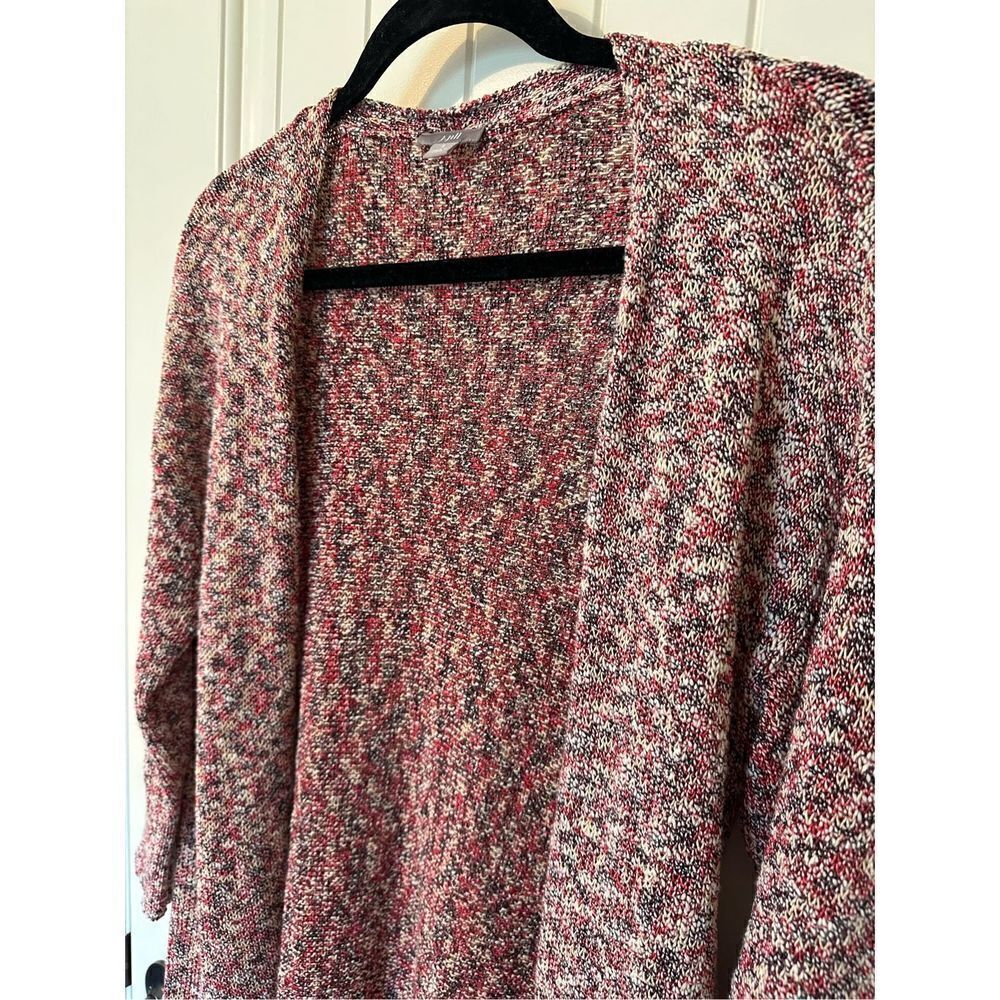 J. Jill Open Front Knit Textured Colorful Women’s Cardigan Size S - Picture 4 of 9